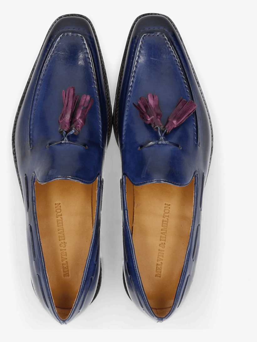 Loafers Leonardo 1 Saphir Tassel Eggplant - Slip-on Shoe, transparent png #1523738