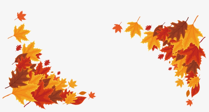 Red Leaf Border Transprent - Maple Leaf Border Png, transparent png #1523997