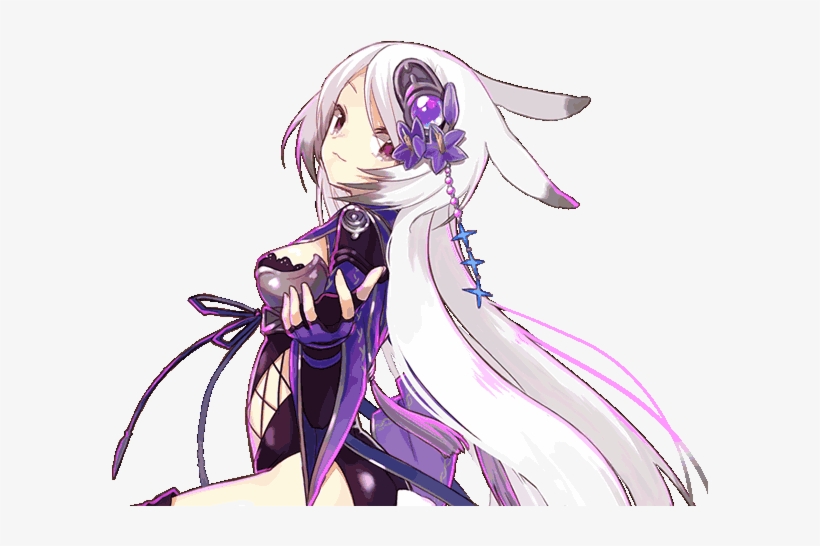 Lunar Hare Eggplant Dialogue Render - Jpeg, transparent png #1524306
