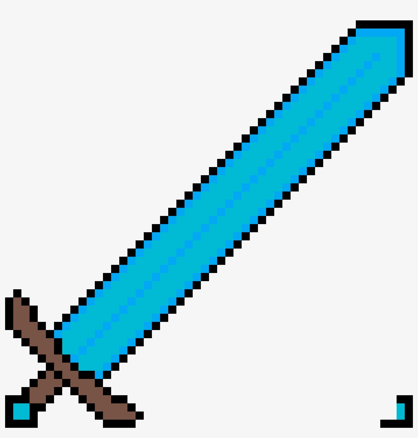 Diamond Sword For Texture Pack - Katana Minecraft, transparent png #1524541