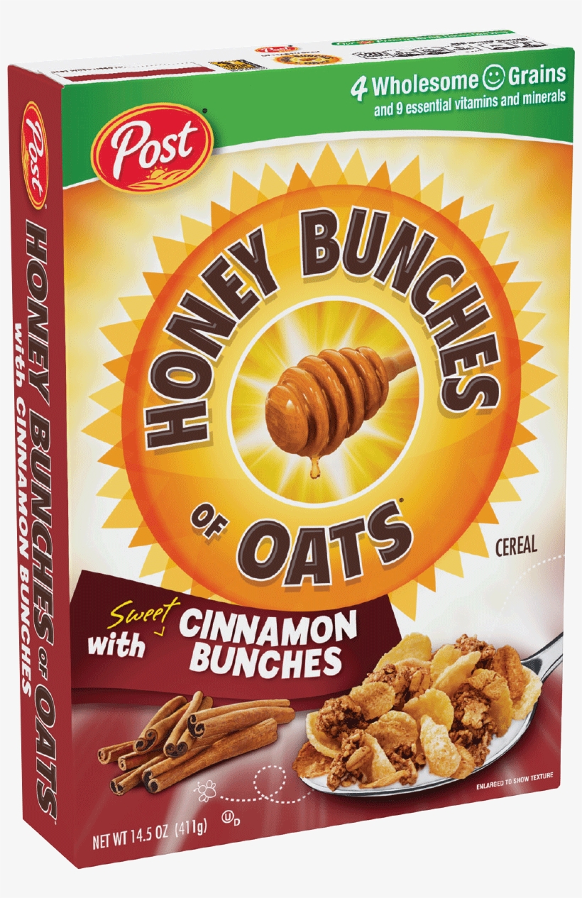 Packaging Of Honey Bunches Of Oats Cinnamon Bunches - Honey Bunches Of Oats Cinnamon Bunches, transparent png #1524822