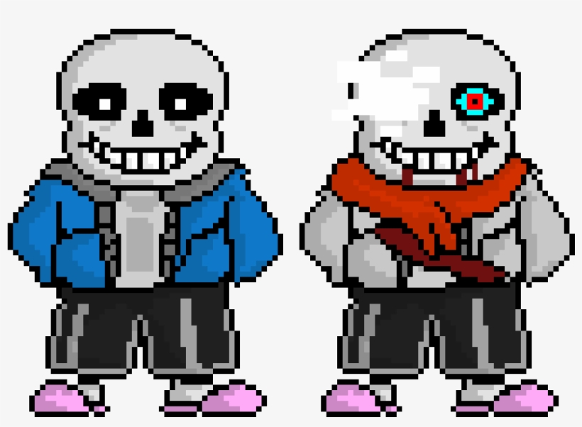 Undertale Aftertale Sans Pixel Art Maker Png Undertale - Undertale