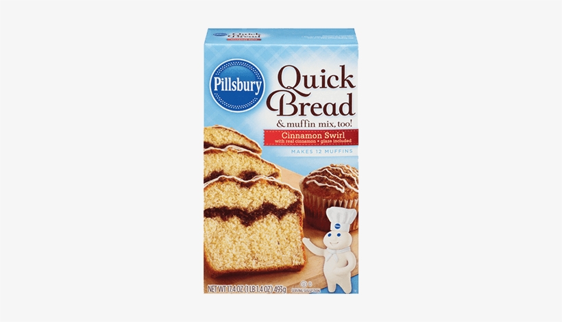 Pillsbury™ Cinnamon Swirl Quick Bread & Muffin Mix - Pillsbury Quick Bread & Muffin Mix With Cinnamon, transparent png #1524969