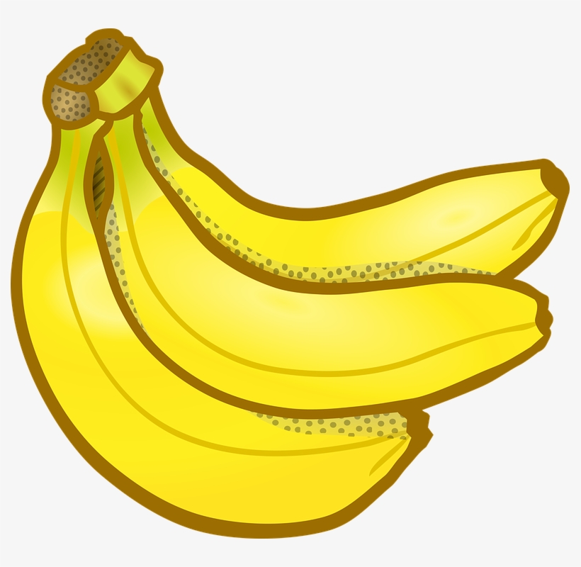 Clipart - Banana - Clipart Bunch Of Bananas, transparent png #1525110