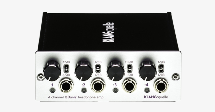 4 Channel Dante™ Network Headphone Amp - Klang Quelle, transparent png #1526243