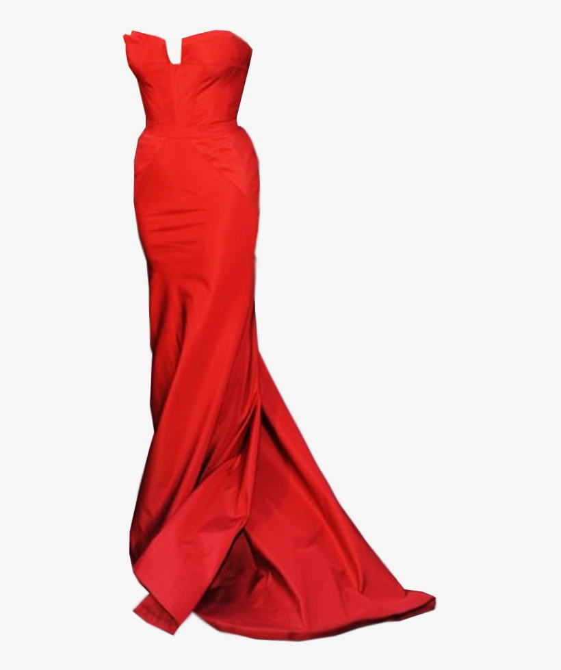 Strapless Red Dress - Red Dress Png.
