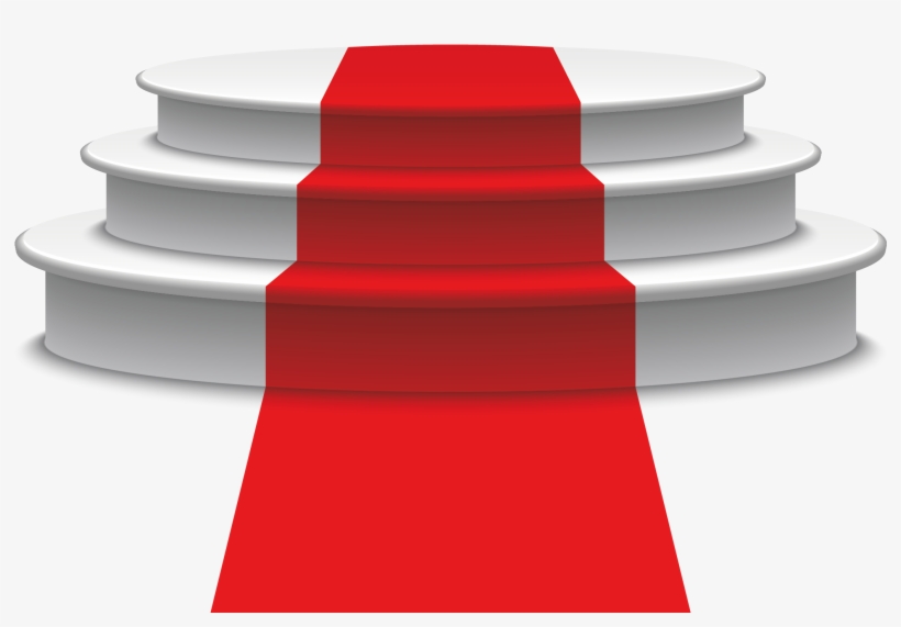 Carpet Podium - Red Carpet Vector Png, transparent png #1526311