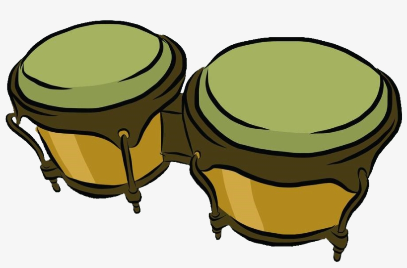 Clip Art Stock Conga Musical Latin Green Drum Face - Latin Drums Clip Art, transparent png #1526702