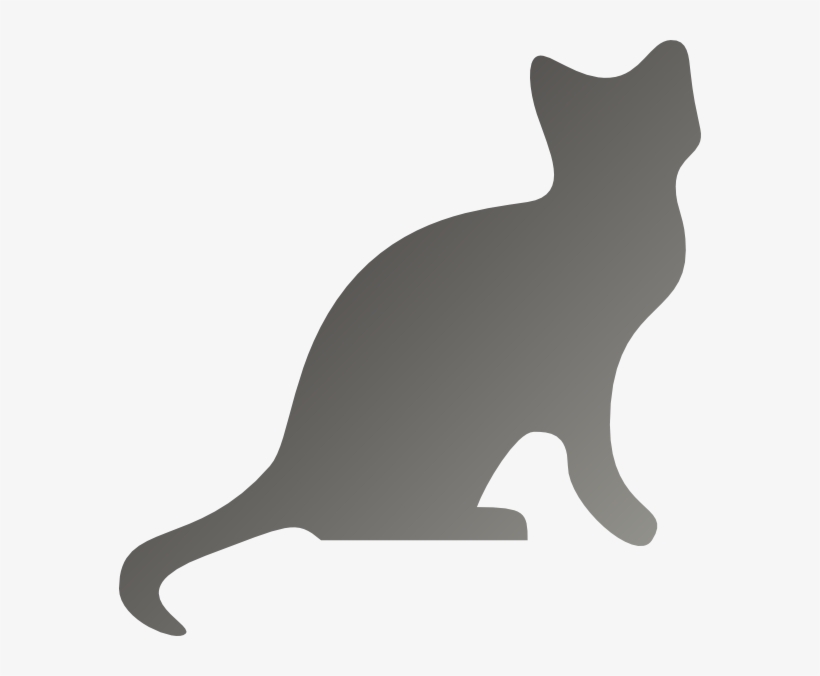 How To Set Use Grey Cat Silhouette Clipart, transparent png #1526945