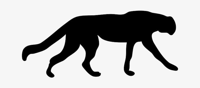 Clip Transparent Download Image Cat Silhouette Speed - Cheetah Silhouette Clip Art, transparent png #1527237