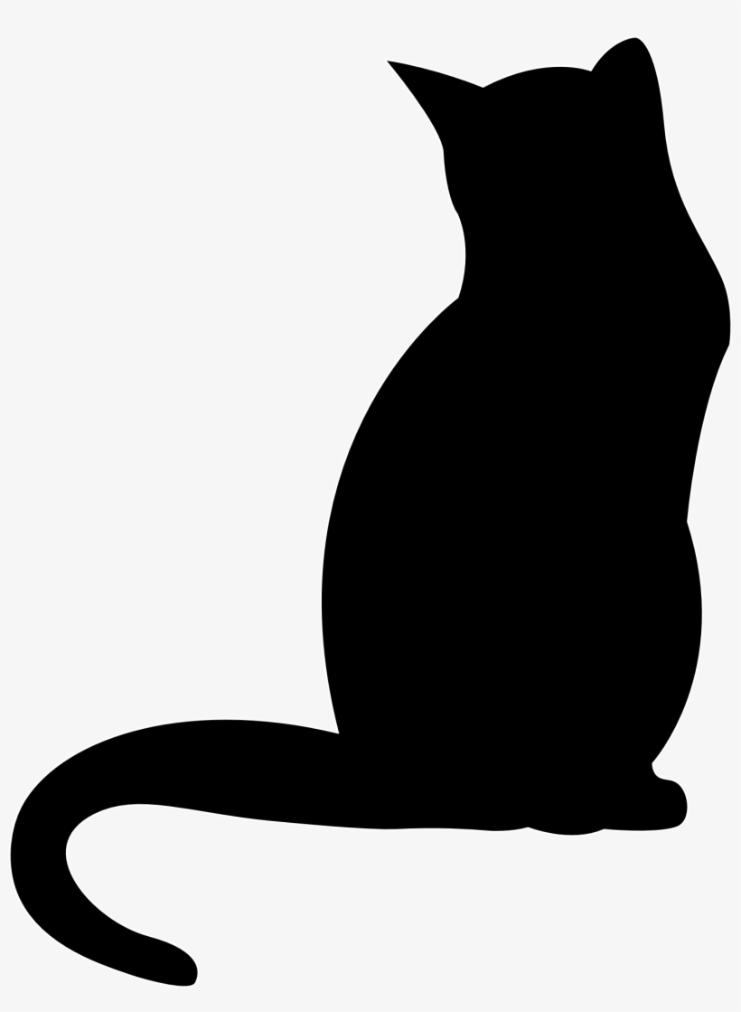 Pin Dzieciaki Domu On Kot Grafiki I Szablony Cat Silhouette - Cats Shadow, transparent png #1527404