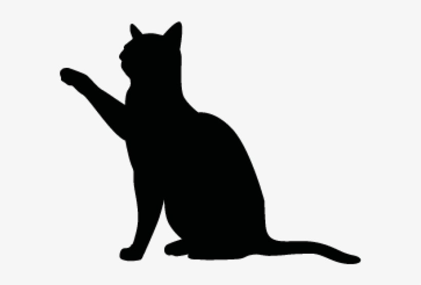 Cat Silhouette Outline - Cat Silhouette Vector Png, transparent png #1527427