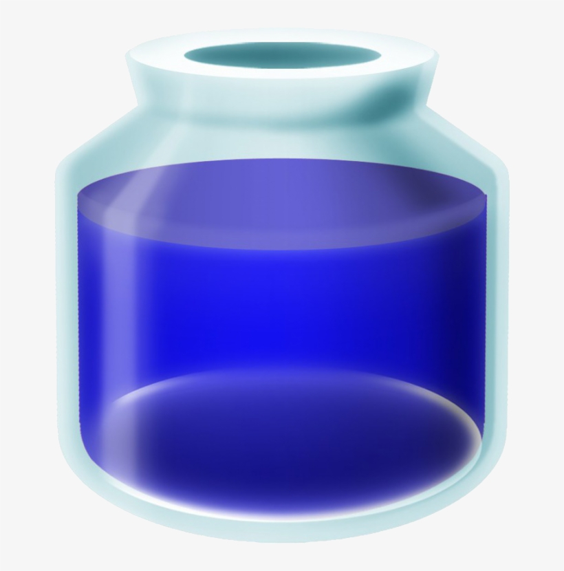 Blue Potion - Vase, transparent png #1527777