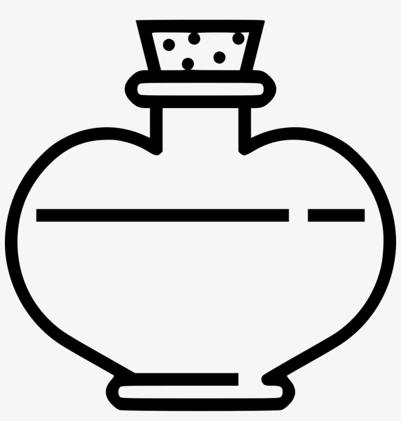 Health Potion Comments - Potions Clipart Black And White Transparent, transparent png #1527794