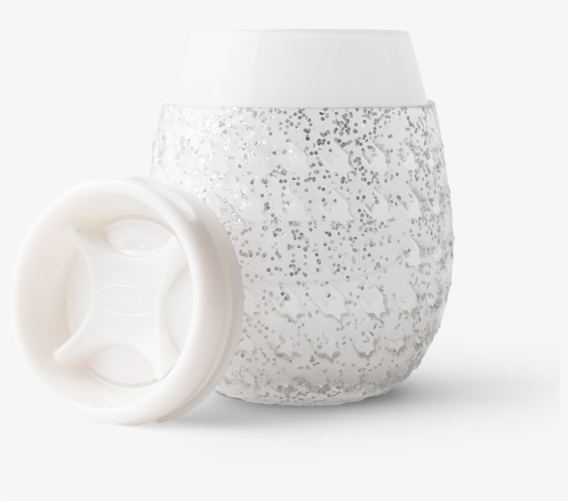 Silver Glitter - Goverre Portable Wine Glass, transparent png #1528295