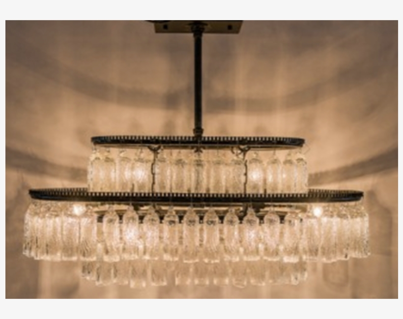 Dainolite 8lt Oval Crys. Chandelier Blk Lycra Shd 14, transparent png #1528827