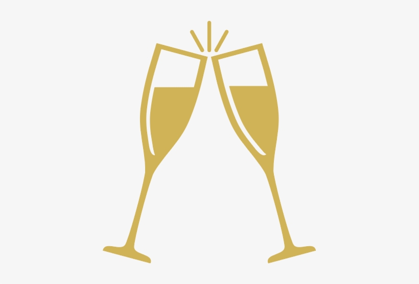 Svg Library Collection Of High Quality Free Lavo - Gold Champagne Glasses Clipart, transparent png #1528907