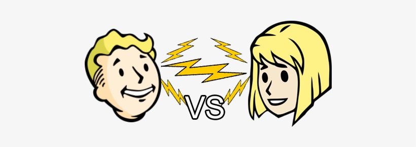 There Are Two Primary Editions - Vault Boy Vs Vault Girl, transparent png #1529491