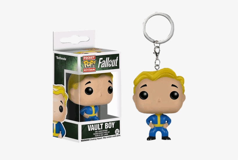 Fallout Vault Boy Pocket Pop! Key Chain, transparent png #1529570