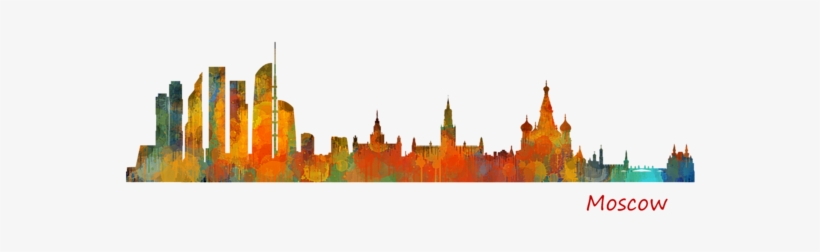 Bleed Area May Not Be Visible - Moscow City Skyline Hq V2, transparent png #1529619