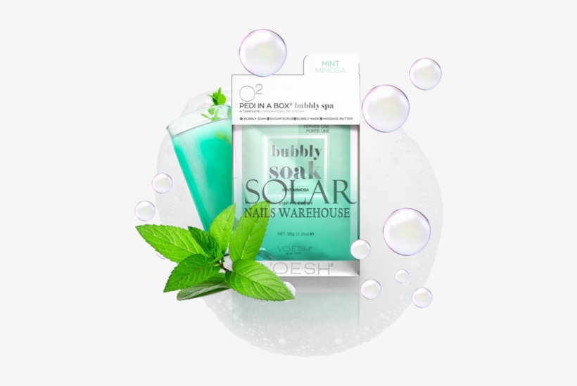 Voesh O2 Bubbly Spa Mint Mimosa - Voesh Bubbly Spa, transparent png #1529668