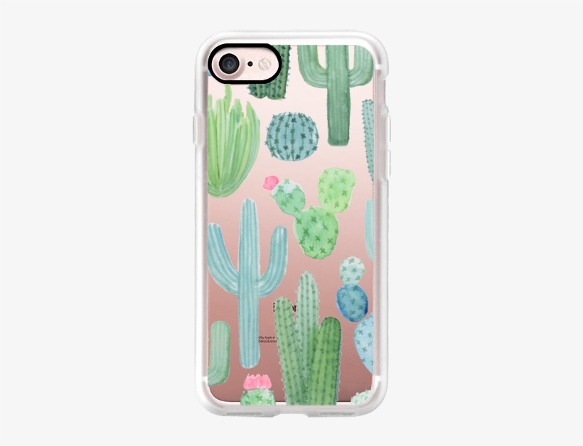 Casetify Iphone 7 Case - Desert Cactus Garden Iphone Case Green, Pink, Blue, transparent png #1529872