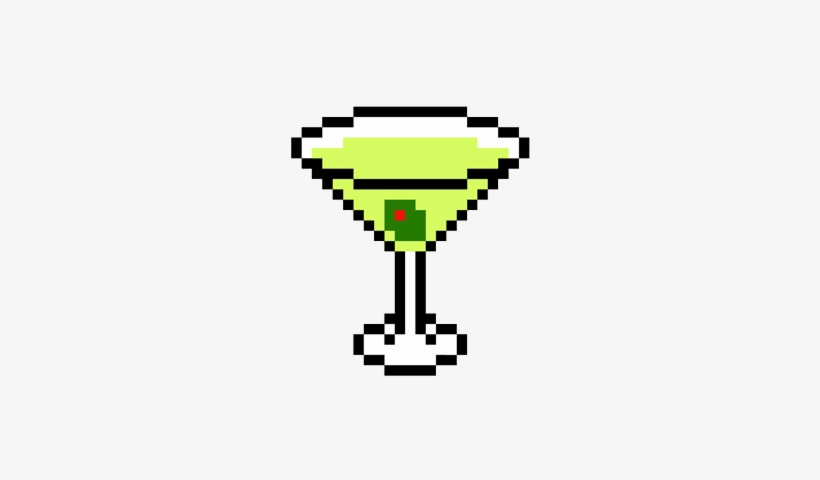 8-bit Martini - Pixel Art Puppet, transparent png #1529988