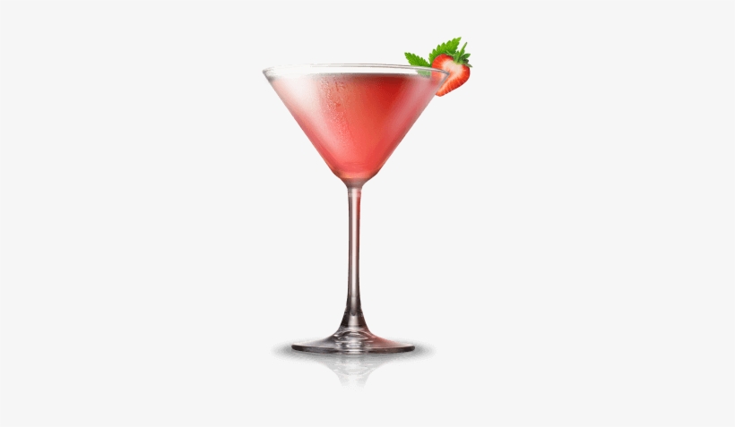 Strawberry Martini - Cosmopolitan Cocktail, transparent png #1530086