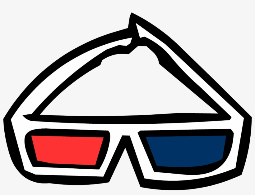 3d Glasses Old - 3d Glasses Clipart, transparent png #1530116