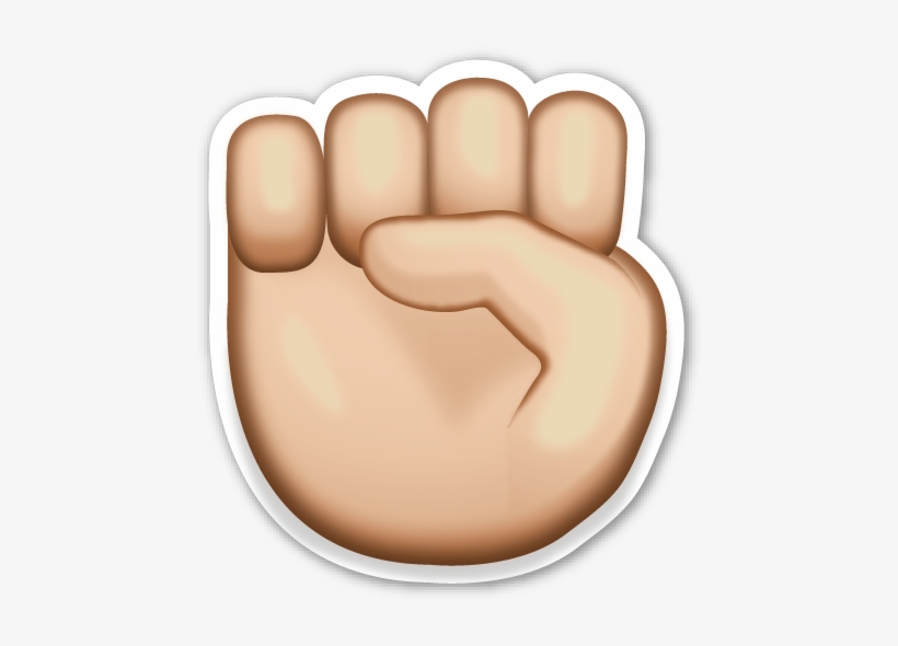 Raised Fist - Fist Emoji Transparent Background, transparent png #1530333