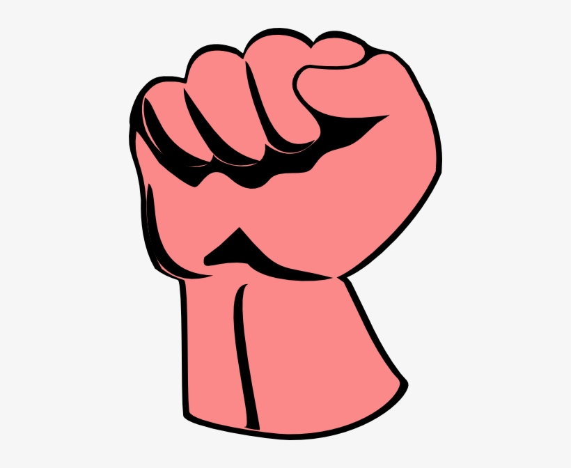 Raised Fist Clip Art - Runder Aufkleber Des Superheldes -, transparent png #1530356