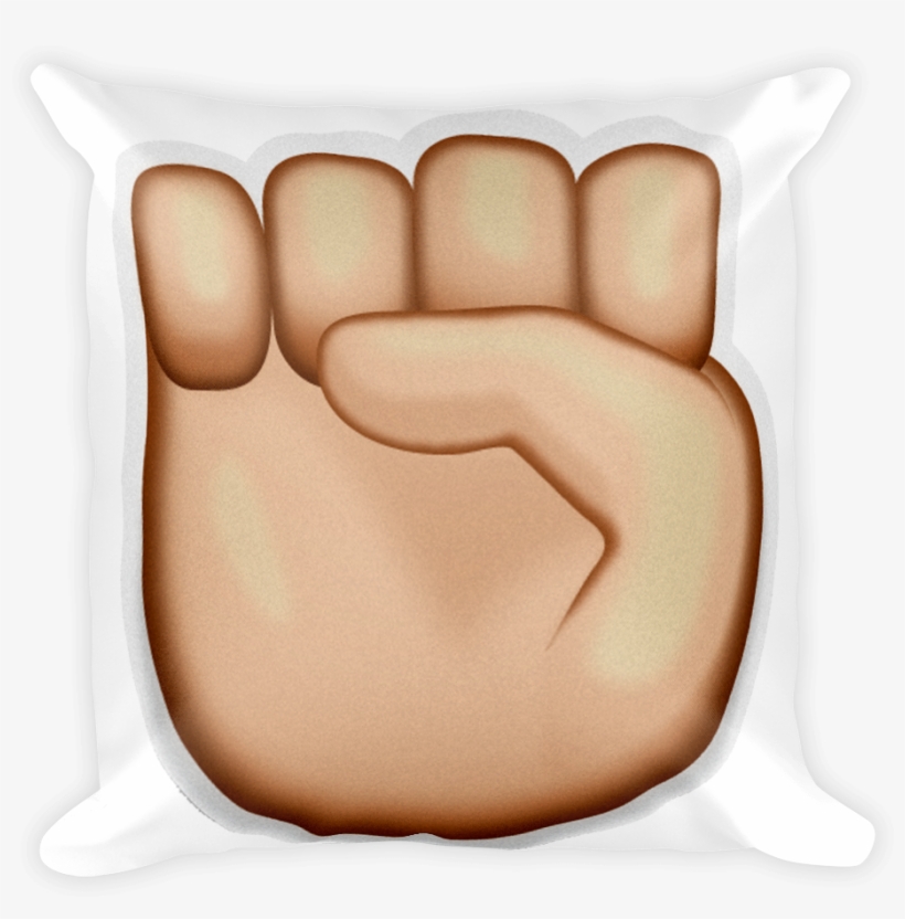 Emoji Pillow - Raised Fist - Close Hand Emoji Png, transparent png #1530437