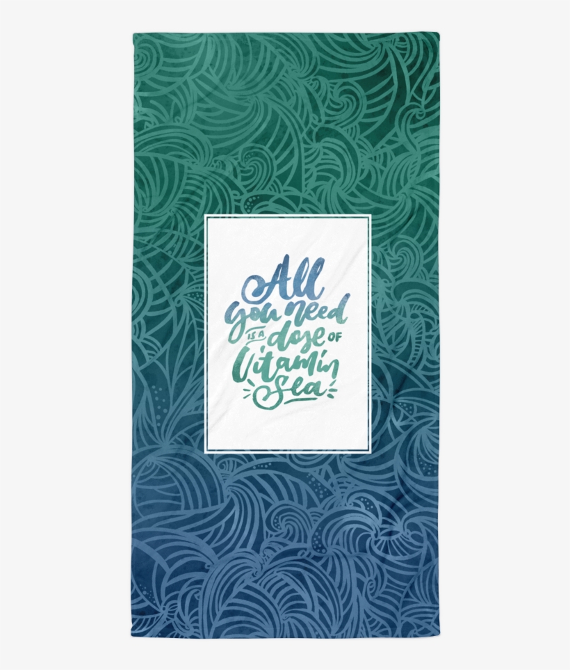 Elements Ocean Waves Towel - Auroriana, transparent png #1531192