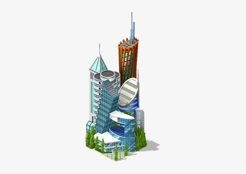 Skyscraper Neighborhood Level 2-sw - Cityville Skyscrapers, transparent png #1531222