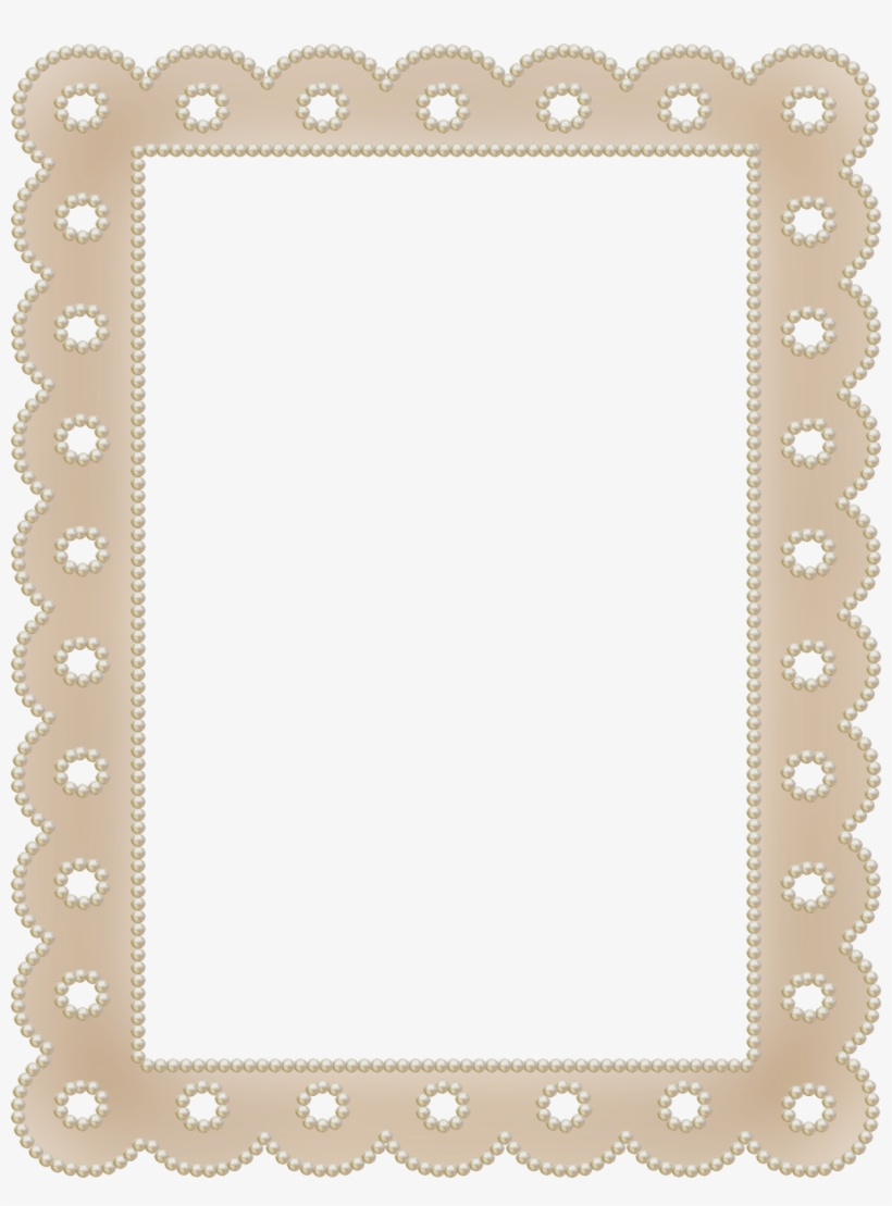 More Pearl Frames - Digital Scrapbooking, transparent png #1531463
