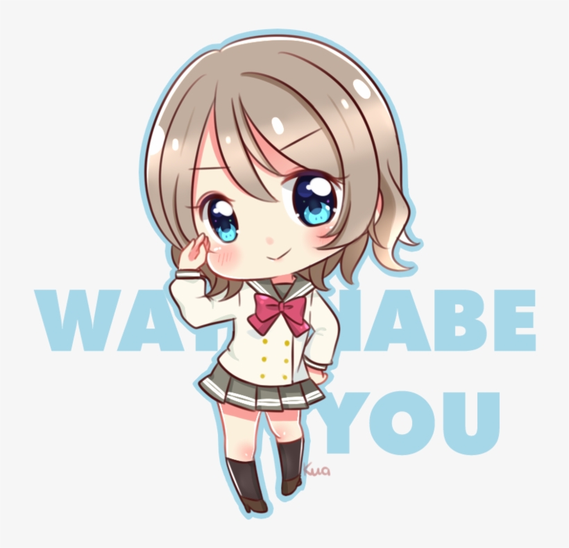 Lovelive Watanabe You Version - Love Live Sunshine Chibi, transparent png #1531490
