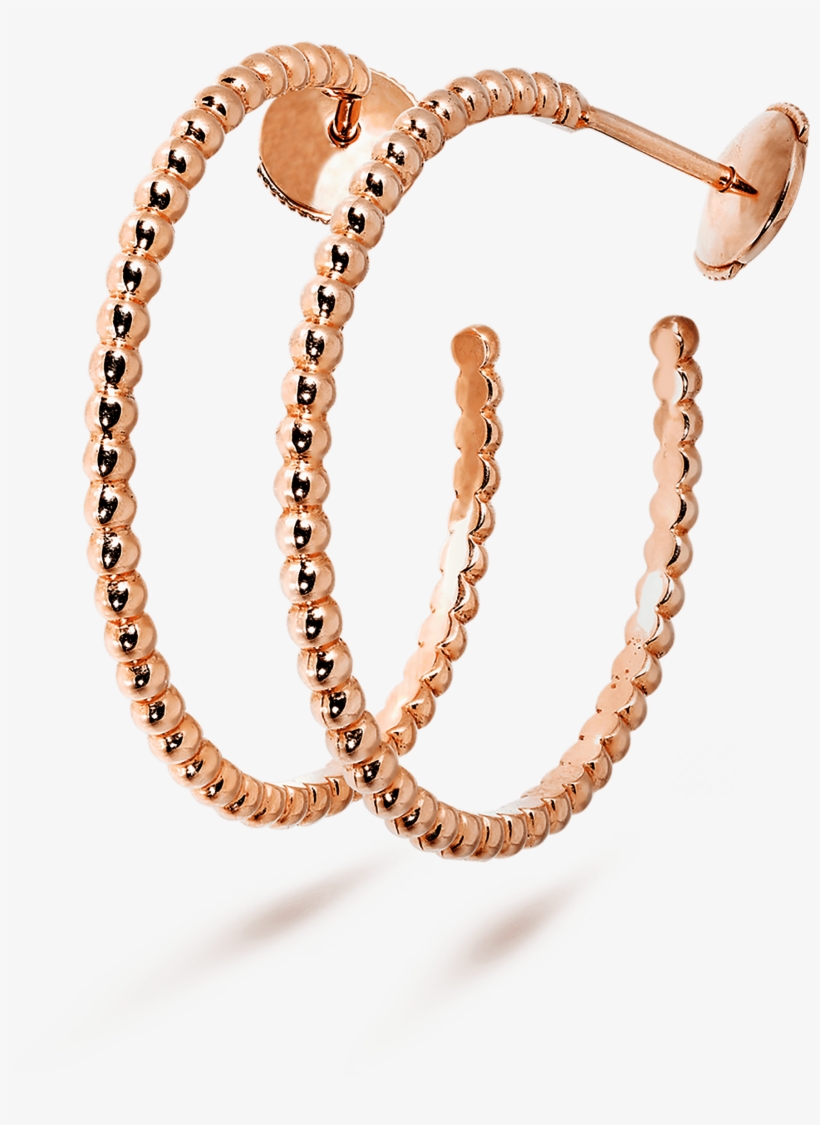 Perlée Pearls Of Gold Hoop Earrings, Small Model - Van Cleef & Arpels Earring, Pearls Of Gold &, transparent png #1531716