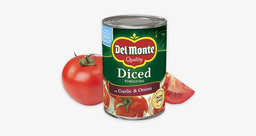 Diced Tomatoes With Garlic & Onion - Delmonte Original Stewed Tomato - 14.5 Oz., transparent png #1531721