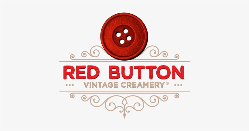 Red Button Vintage Creamery Brings A Spoonful Of Smiles - Red Button Ice Cream Logo, transparent png #1531833