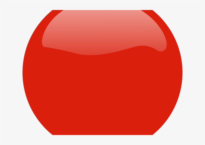 Red Button Badge Circle Gloss - Circle, transparent png #1532178