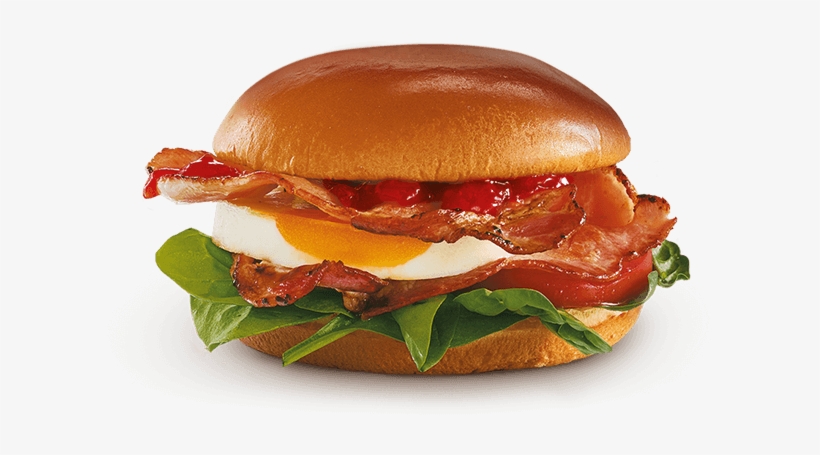 We Start With A Classic Fried Egg And Two Rashers Of - Gourmet Breakfast Rolls Mcdonalds, transparent png #1532290