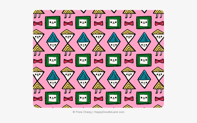 Shape Friends Pattern © Flora Chang, transparent png #1532338