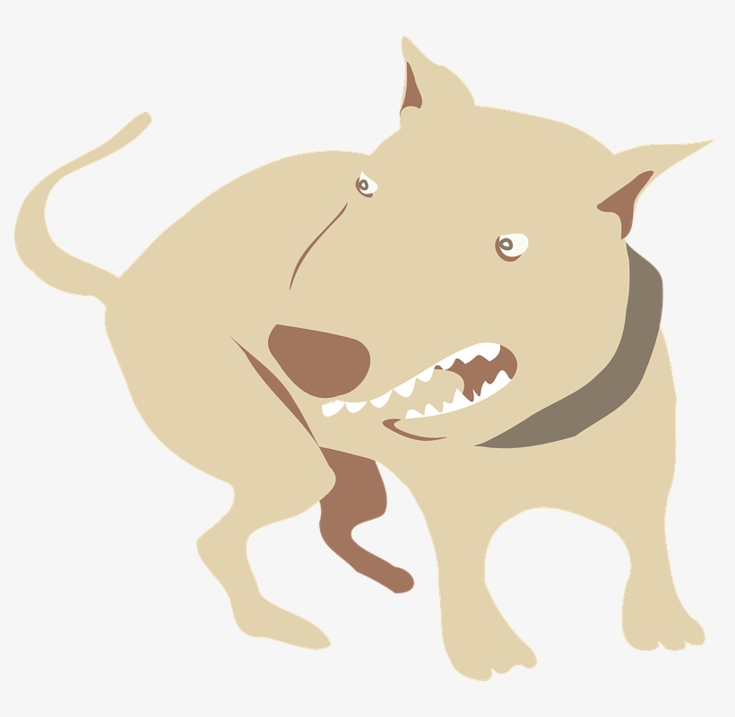 ¿por Qué Mi Perro Muerde La Escalera De La Agresión - Perro Enojado Png, transparent png #1532960