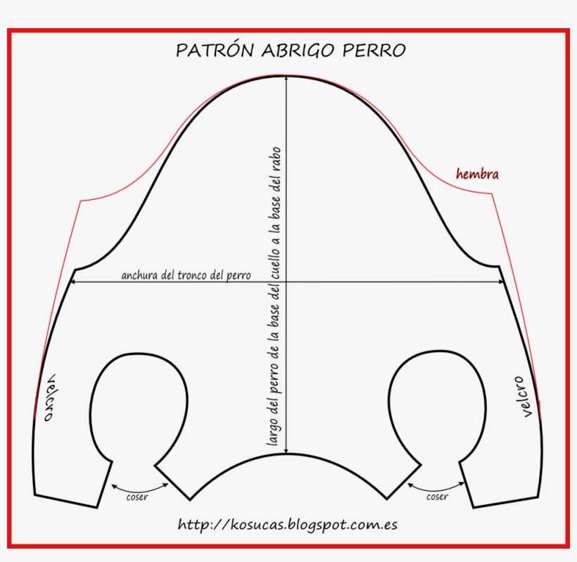 Patrón Abrigo Perro - Molde Para Roupa De Cachorro, transparent png #1533157