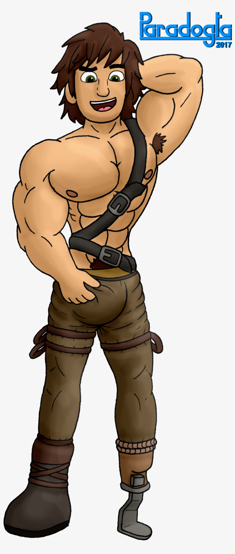 Older Muscle Hiccup By Paradogta-dbmwir7 - Train Your Dragon Hiccup Muscle, transparent png #1533561