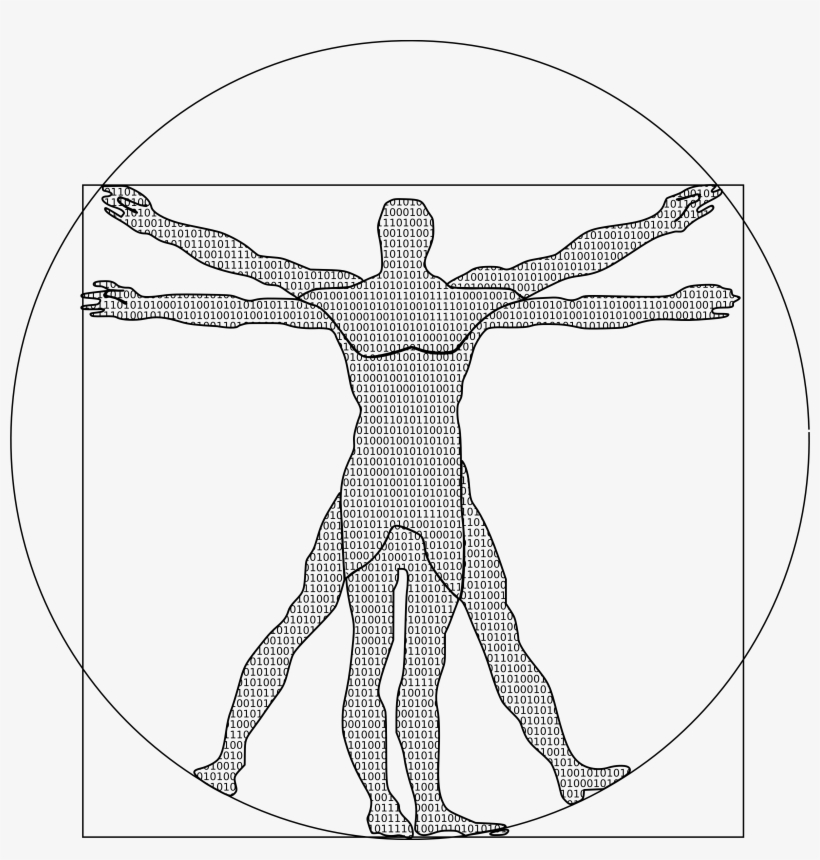File - Digisapiens - Vitruvian Man Png, transparent png #1533725