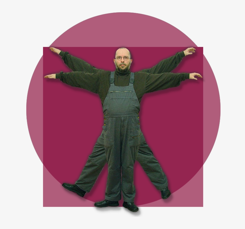 Artmechanic Vitruvian Man - Costume, transparent png #1533758