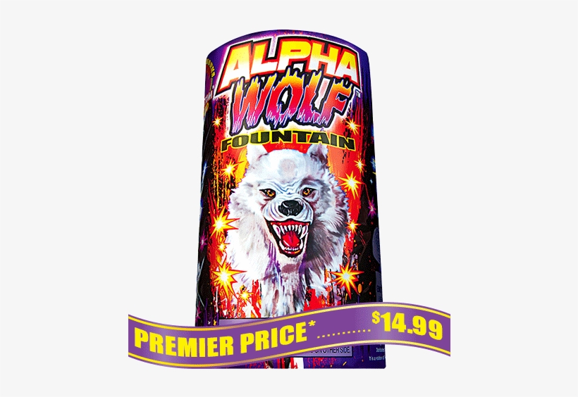 Alpha Wolf Fountain - Illustration, transparent png #1533984