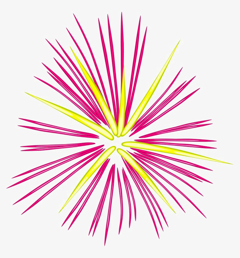 Fireworks Free Png Image - New Years Fireworks Clipart, transparent png #1534010