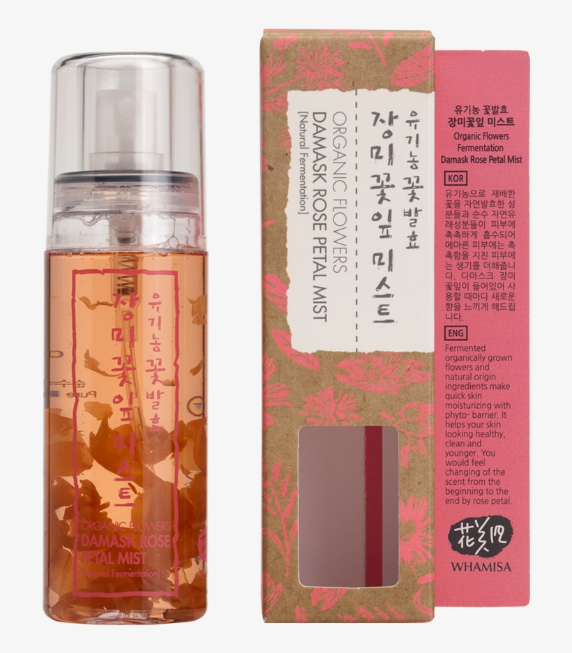 Organic Flowers Damask Rose Petal Mist - Whamisa Organic Flowers Damask Rose Petal Mist 80ml, transparent png #1534115